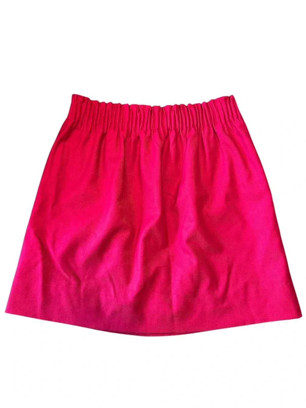 J. Crew Sidewalk City Skirt Magenta Wool Pull On with Pockets 6